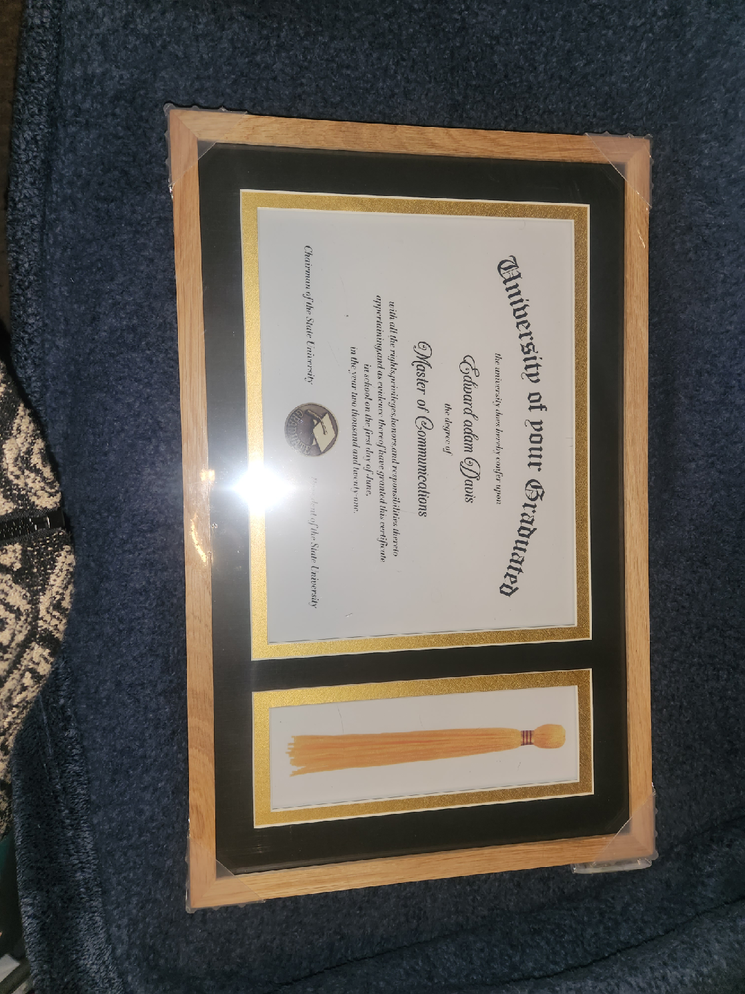 Frame for Diploma and Tassel