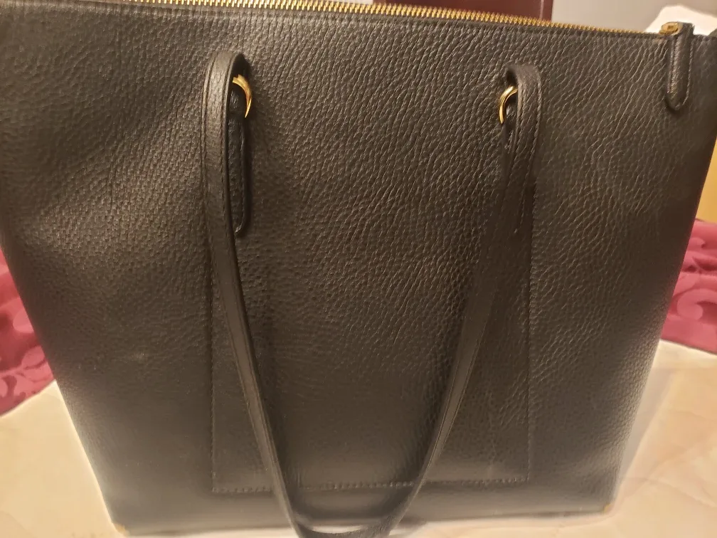 Ralph Lauren Black Leather Tote Bag image indicator(4)