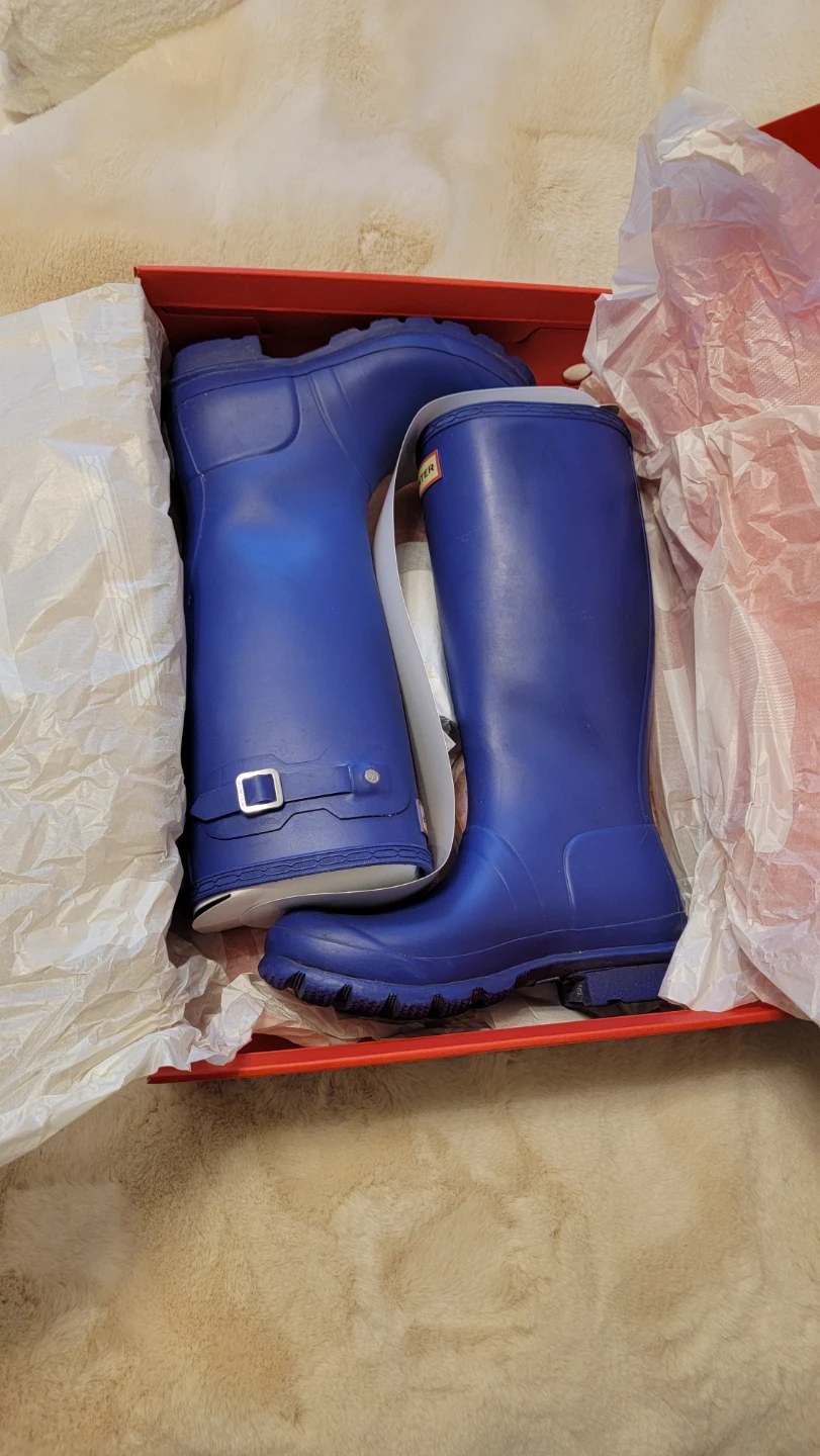 HUNTER  kids blue rain boots