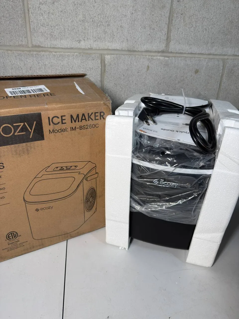 ecozy Portable Ice Maker Countertop, Black image indicator(2)