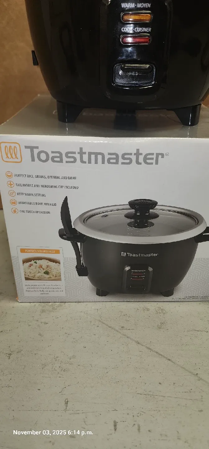 Toastmaster Rice Cooker with Lid