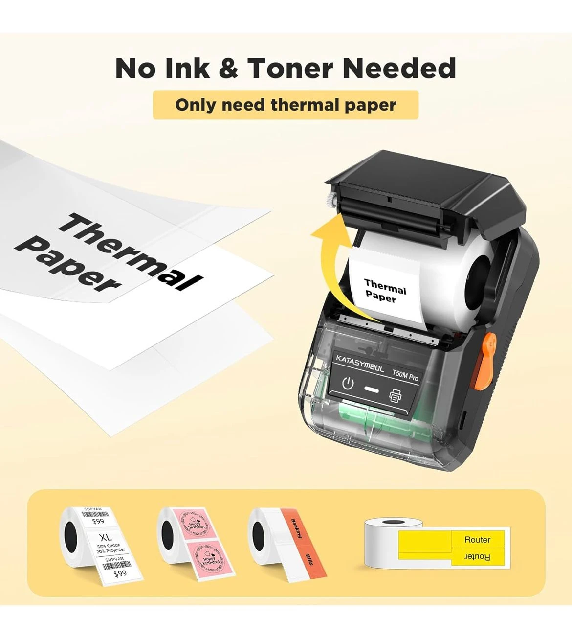KATASYMBOL T50M Pro Label Maker - Like New! - photo 2
