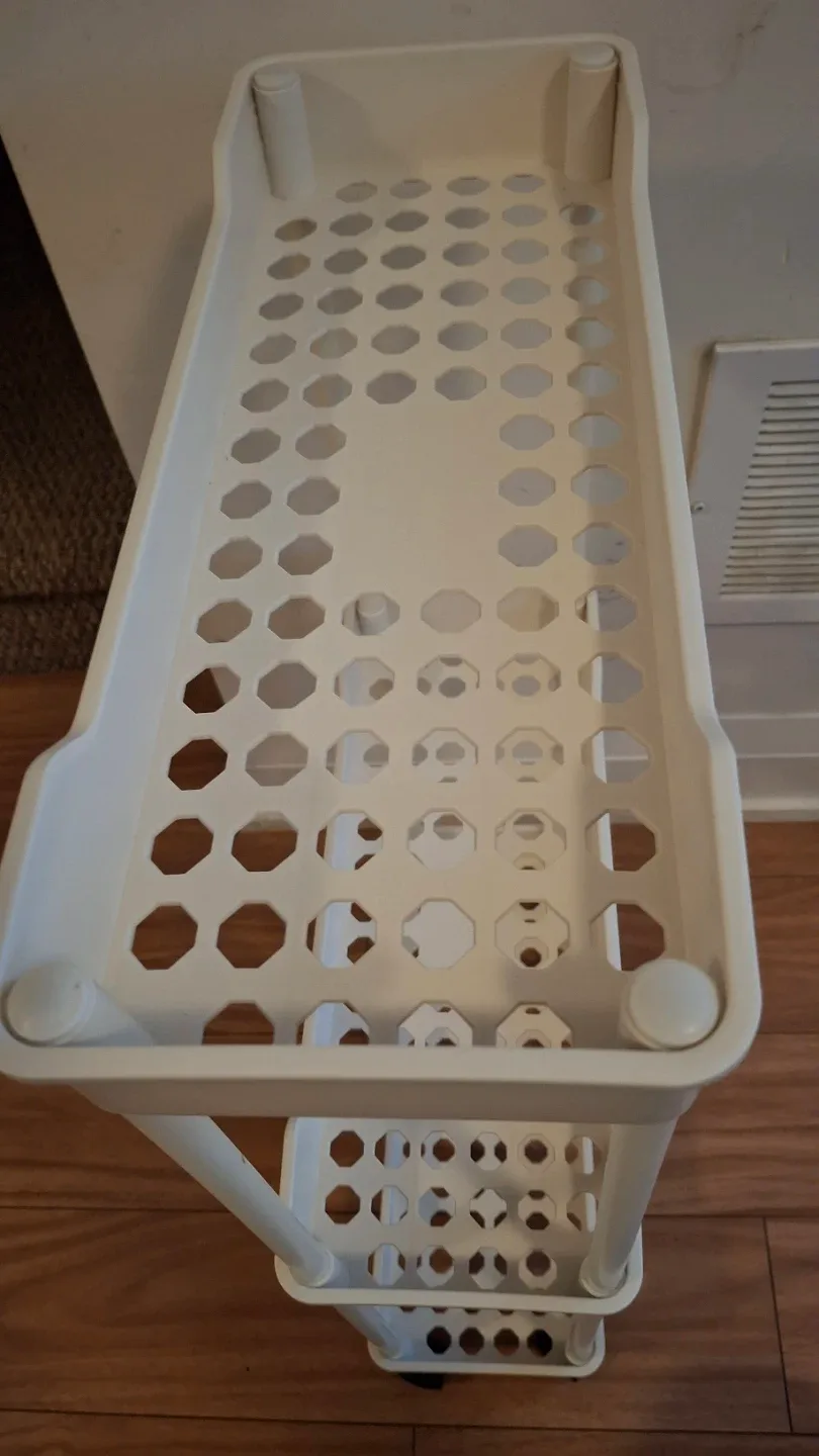 3 tier cart on wheels (15.5"x6" h:27") image indicator(3)