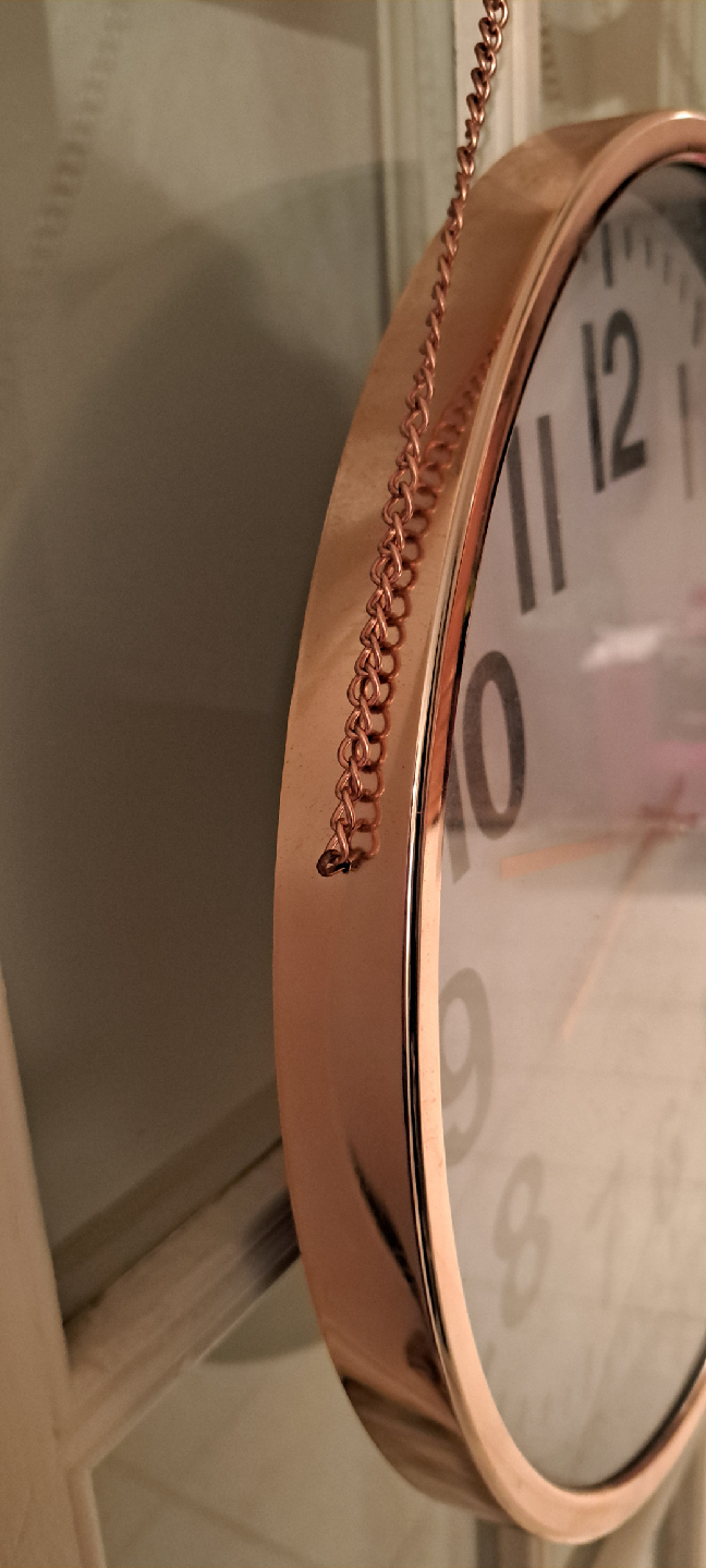Rose Gold Hanging Wall Clock - photo 3