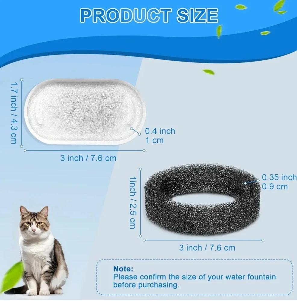 New Pet Fountain Filters - 10 Pack image indicator(3)