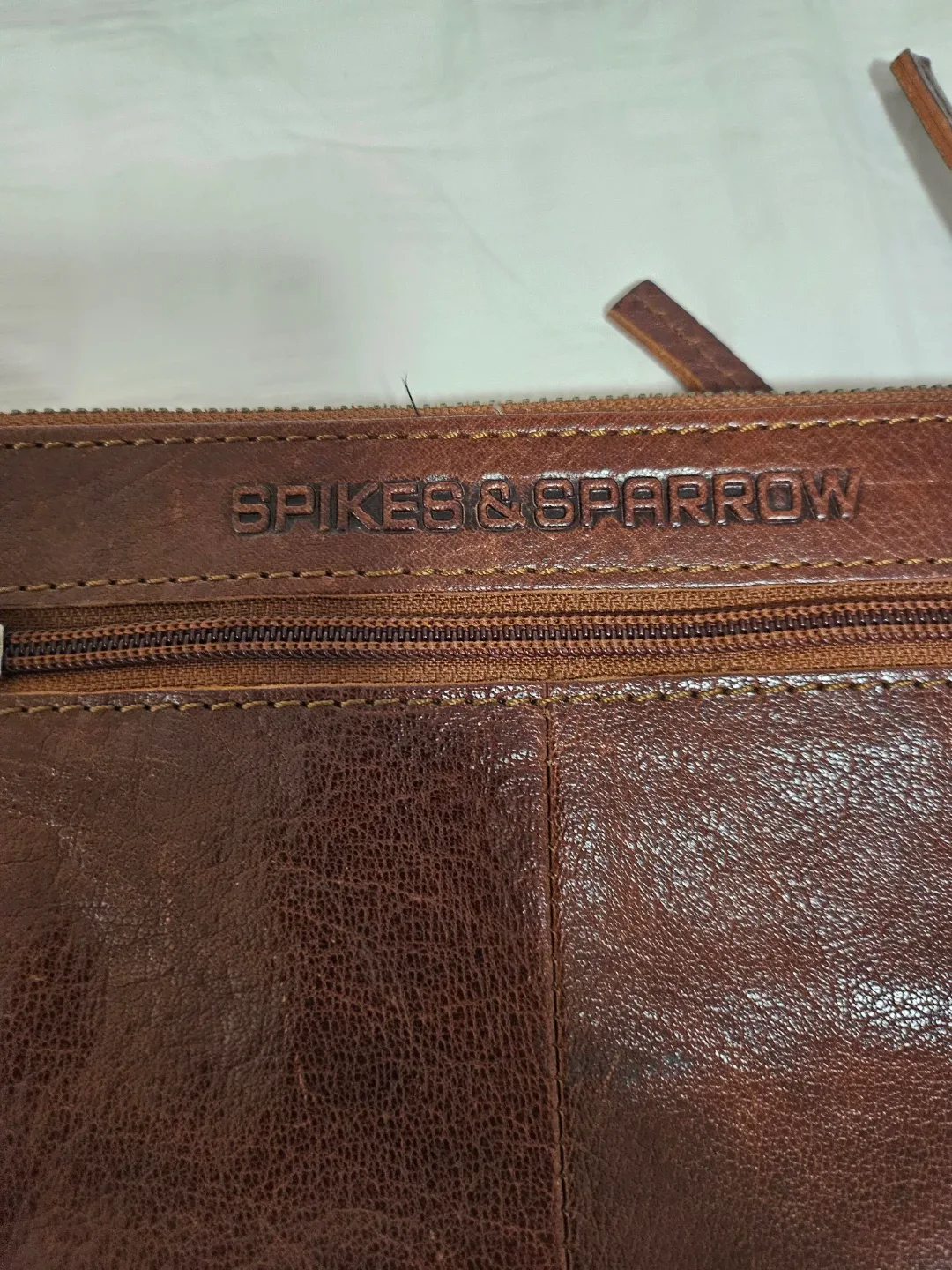 Spikes & Sparrow Brown Leather Belt Bag image indicator(3)