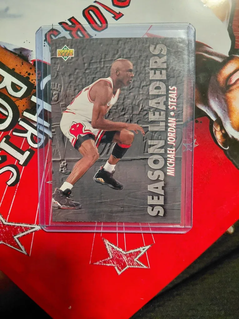 Michael Jordan Season Leaders Steals Upper Deck Card