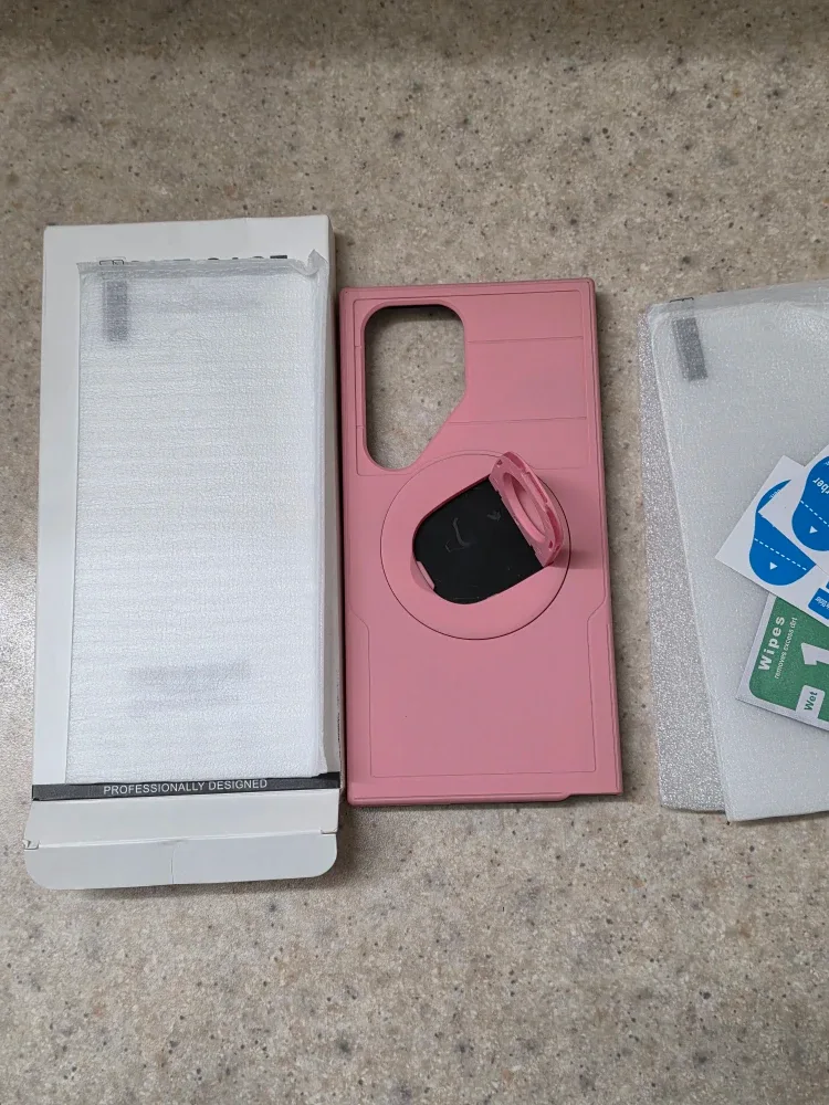 New Tunkarmor Samsung S24 Ultra Pink Phone Case image indicator(5)