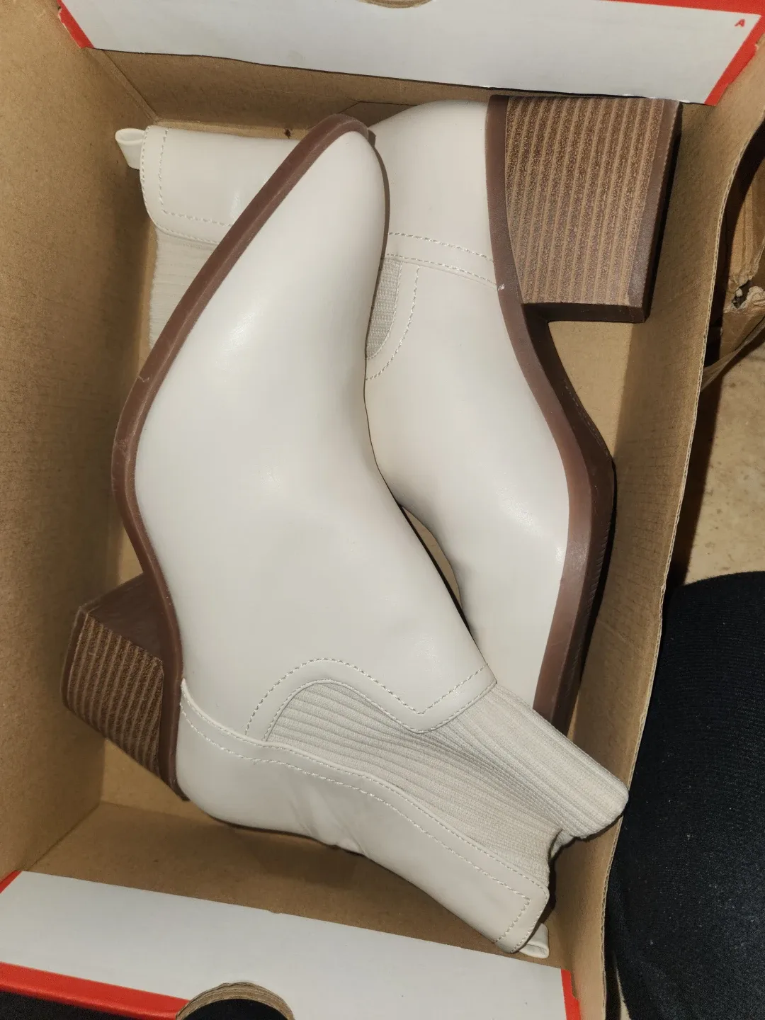 Call It Spring White Boots & Black/White Flats - Size 6 image indicator(4)