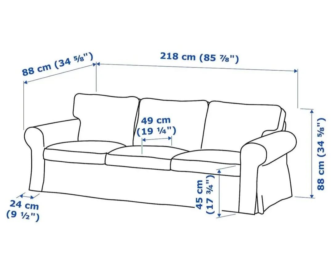 IKEA Ektorp Sofa - Grey image indicator(3)
