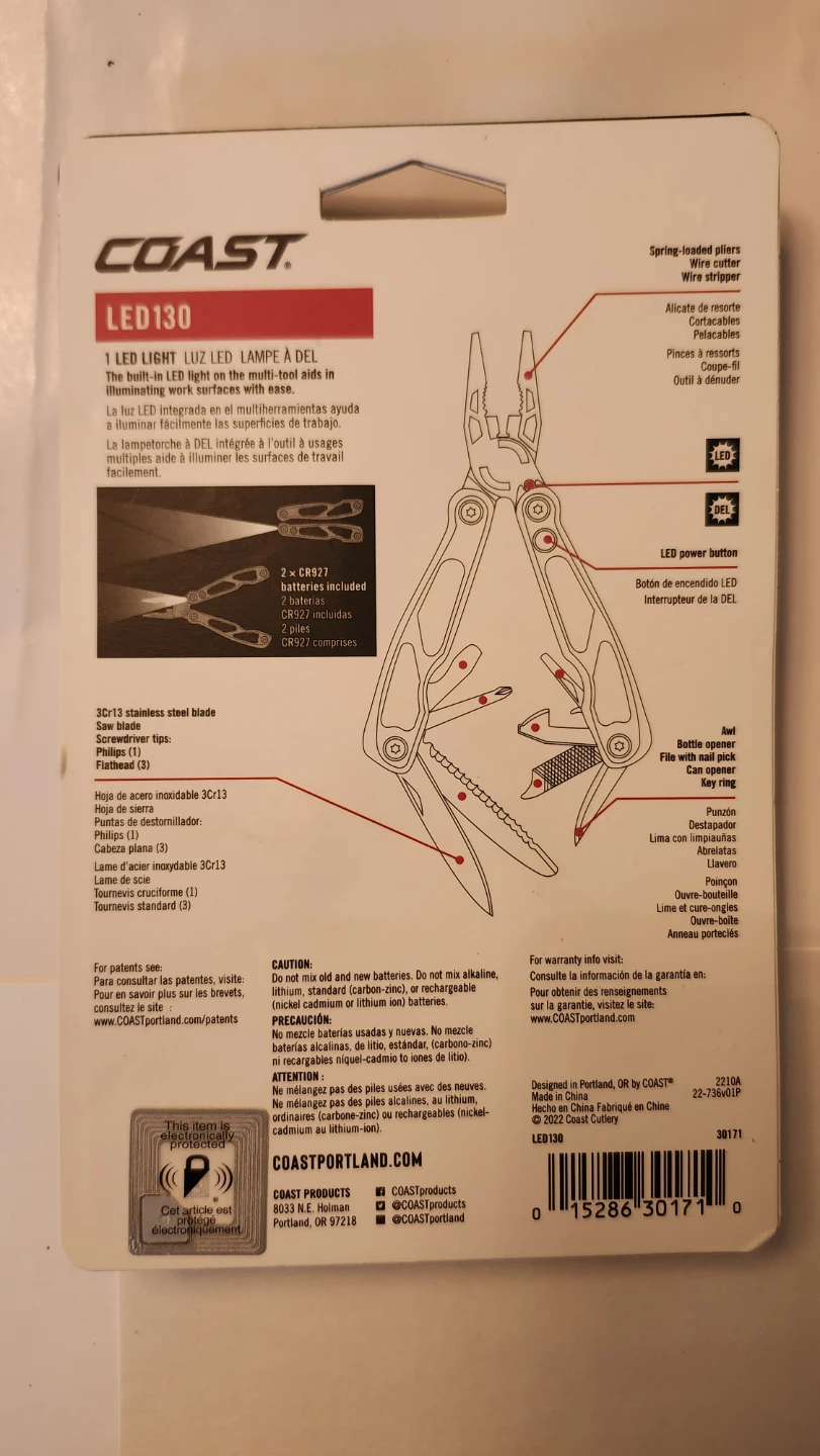 Brand New COAST LED130 Micro Pliers - New in Package! - photo 2