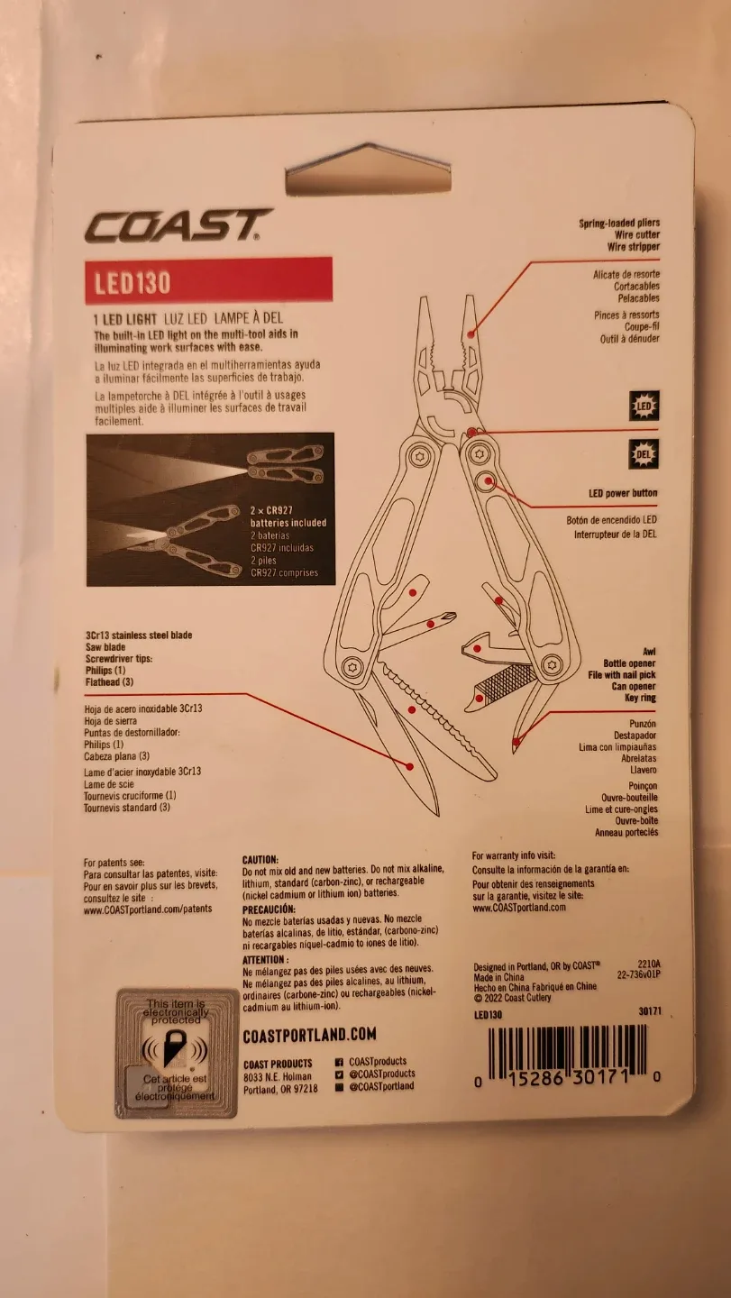 Brand New COAST LED130 Micro Pliers - New in Package! image indicator(2)