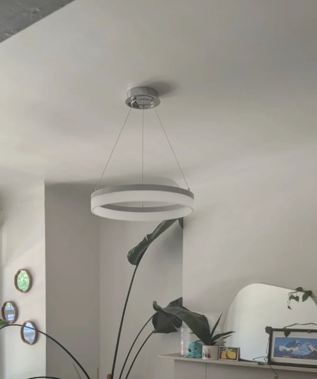 Artika Optical Ring LED Pendant Light - Chrome
