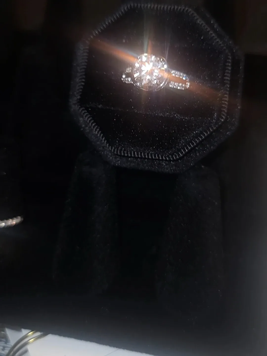 2 ct Moissanite Ring 18kt wt gold plated image indicator(5)