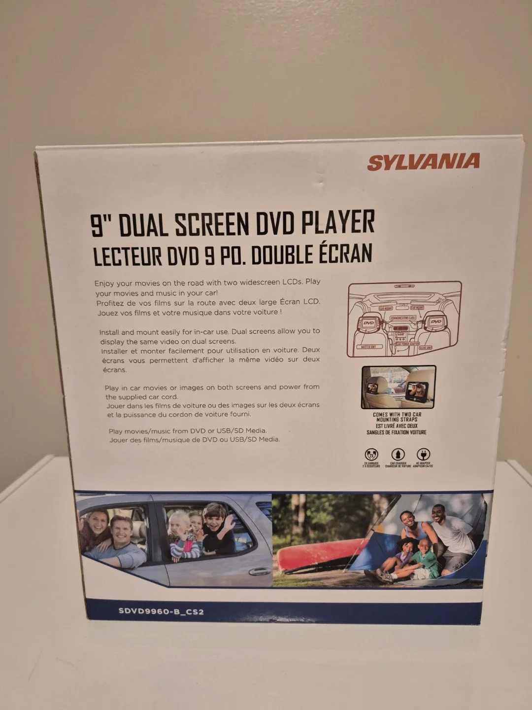 Sylvania 9" Dual Screen DVD Player - Like New! image indicator(2)