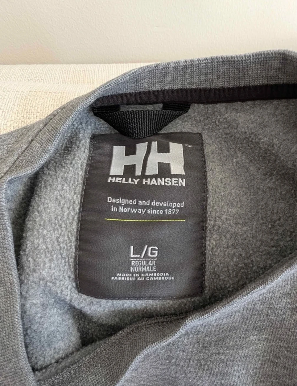Helly Hansen Grey Sweatshirt - Size L - photo 3