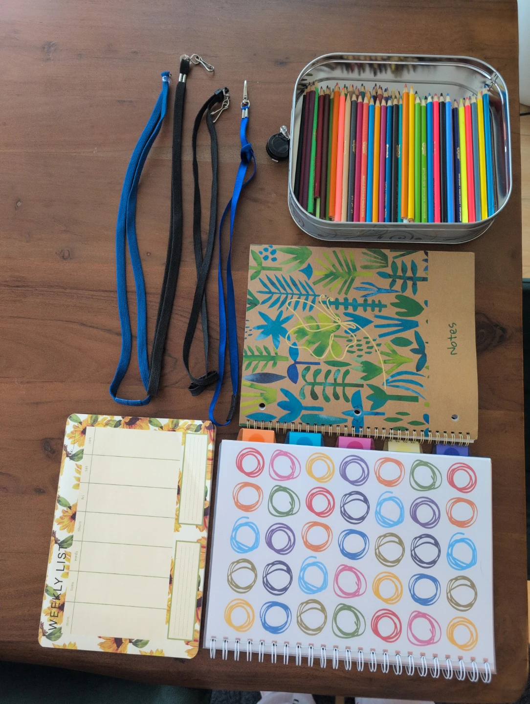 Notebooks, Pencils, Lanyards Bundle