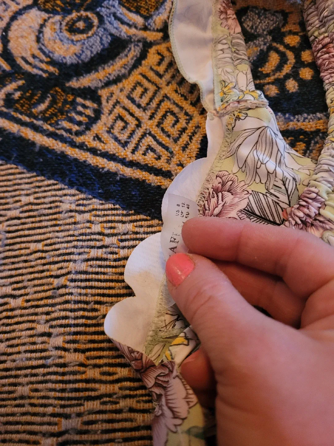 La Vie en Rose Floral Bikini Set, Size S image indicator(2)