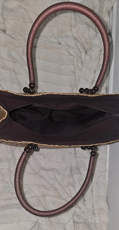 Woven Straw Tote Bag image indicator(3)