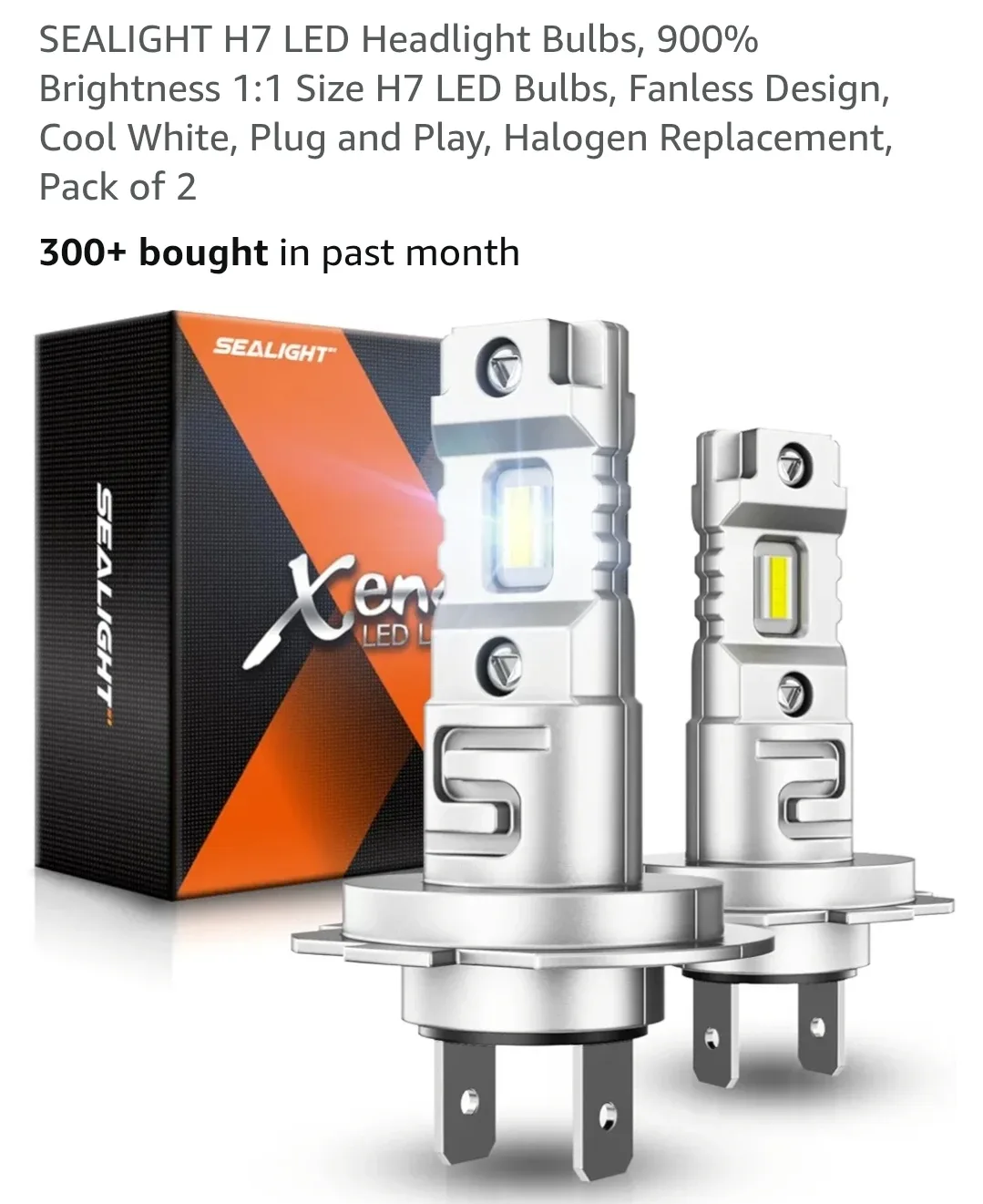 SEALIGHT H7 LED Headlight Bulbs