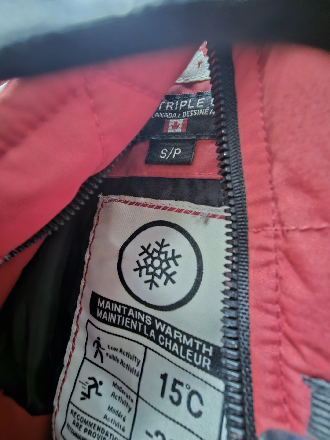 Triple Five Canada Weathergear Red Winter Jacket - Size S/P - photo 4