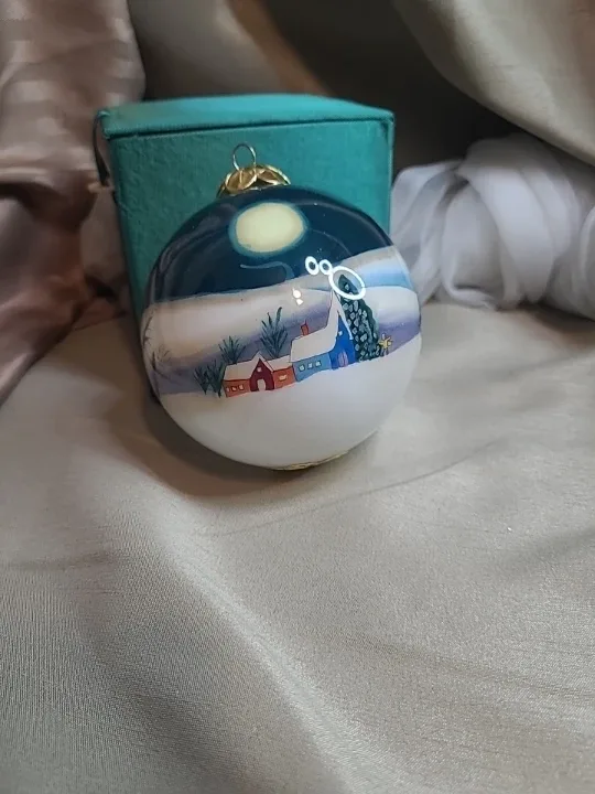 Les Hans Inside Painting Holiday Hanging Christmas Ornament image indicator(4)