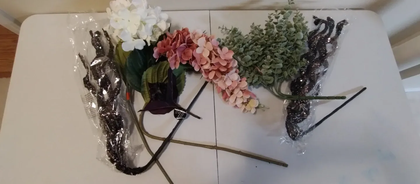 Artificial Flower Bundle - Hydrangeas & Eucalyptus