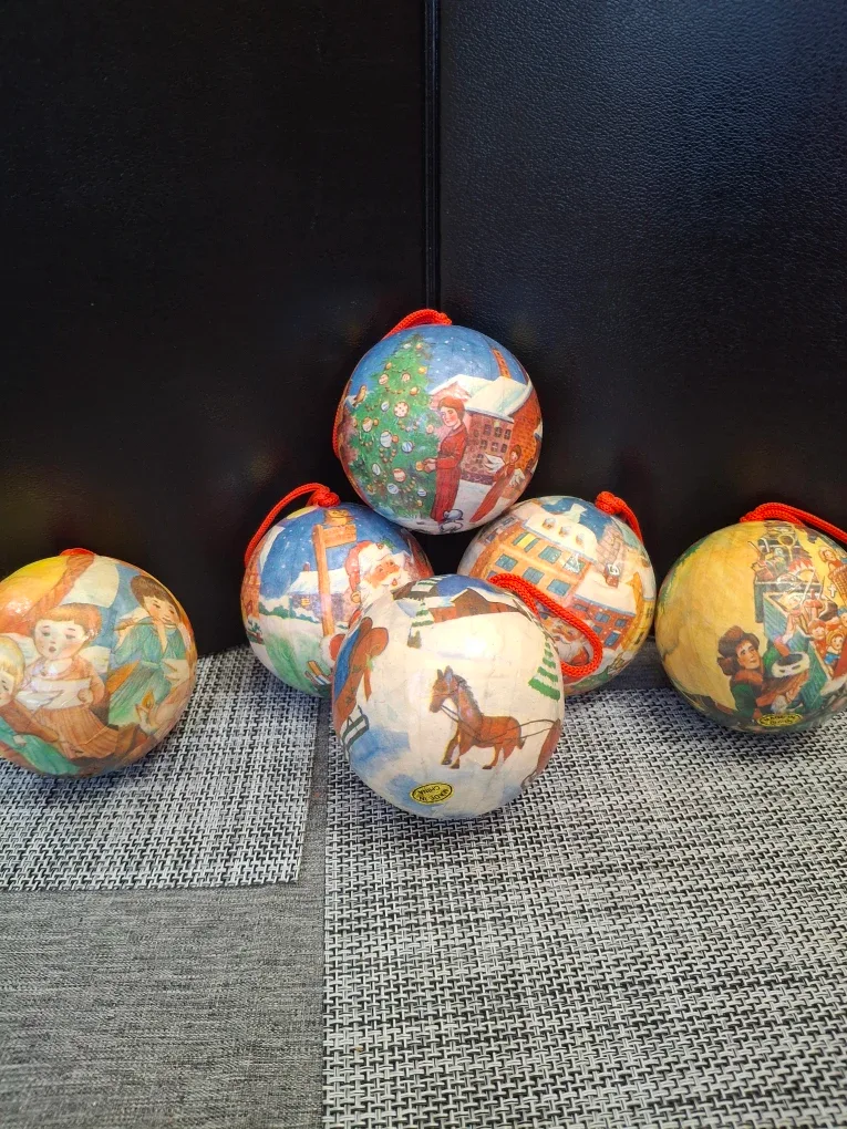 Vintage Christmas Ornaments - Set of 6 image indicator(5)