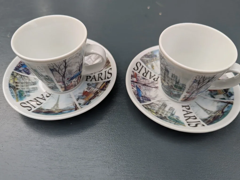 Paris Espresso Cup and Saucer Set