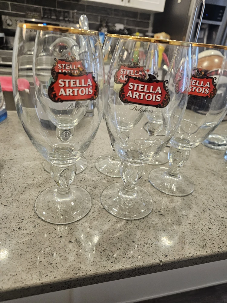 Stella Artois Beer Glasses - Set of 6