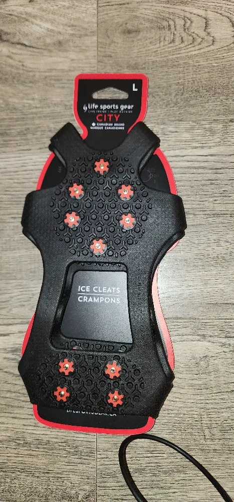 Brand New Life Sports Gear City Ice Cleats Crampons - Size Large