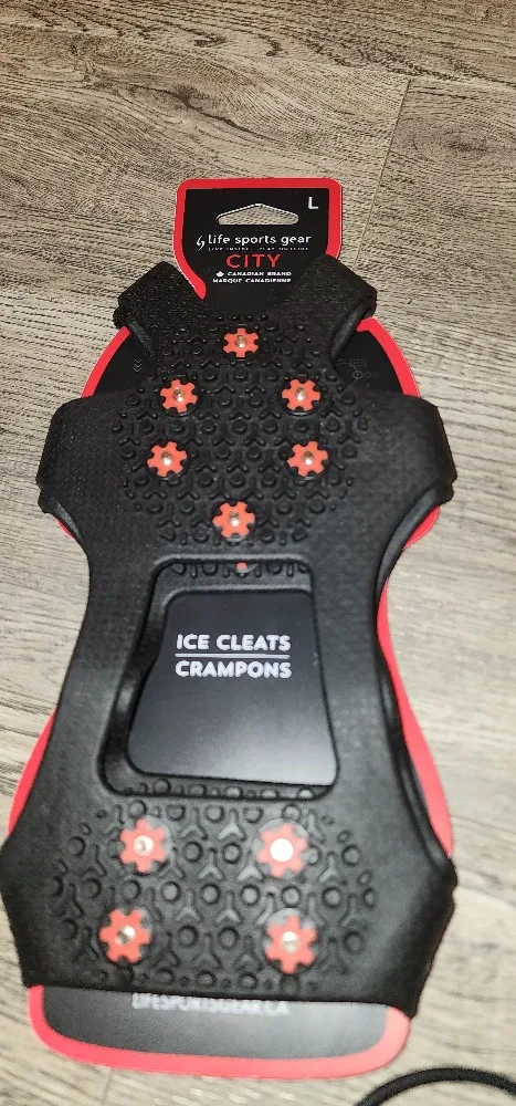 Brand New Life Sports Gear City Ice Cleats Crampons - Size Large image indicator(3)