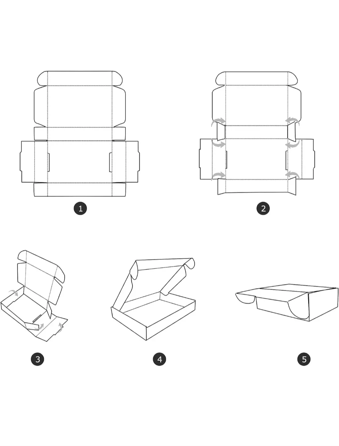 Cardboard Mailing Boxes 4x4x2 inch 25 Pack image indicator(5)