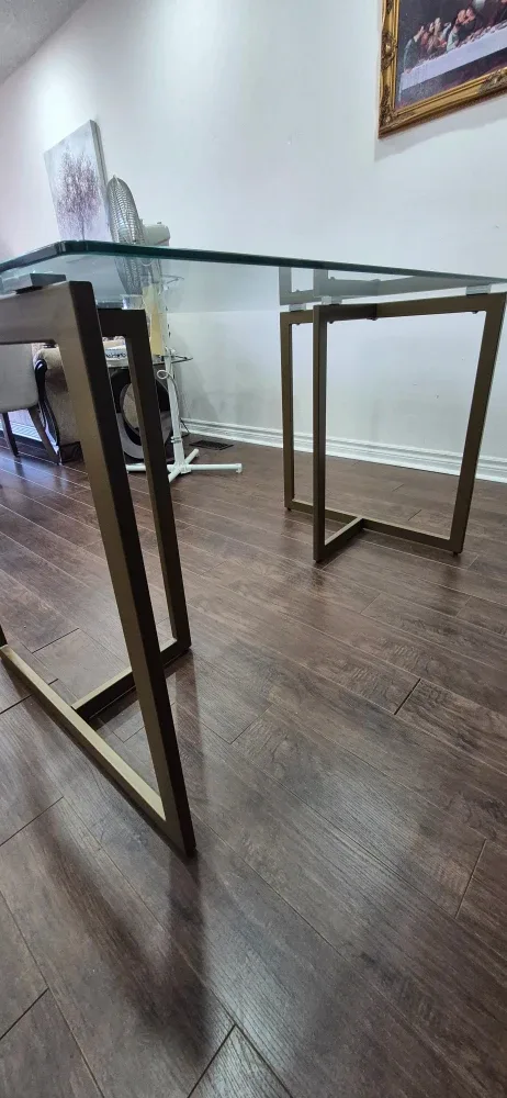 Glass Top Dining Table - Gold Frame image indicator(3)