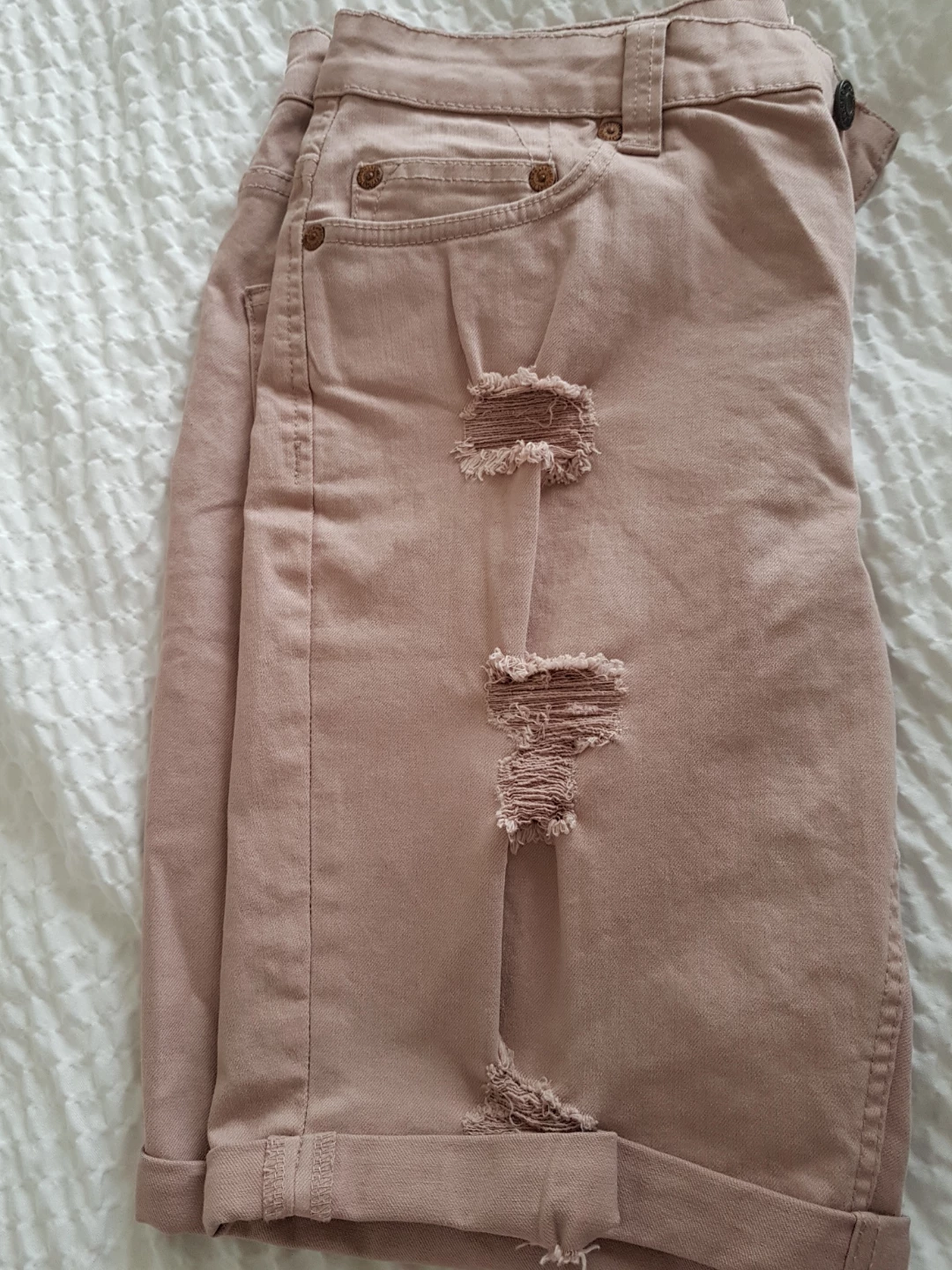 Only & Sons Distressed Denim Shorts - Size 32 - photo 5