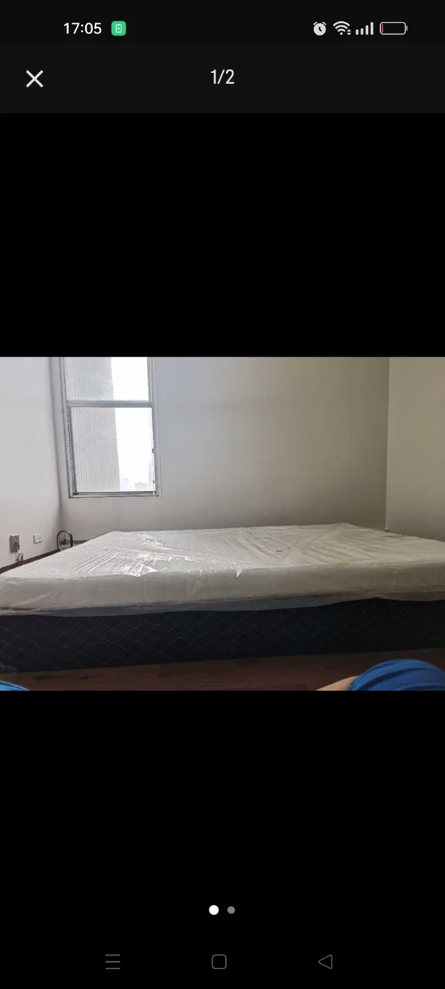 IKEA Meistervik Queen Grand Foam Mattress with bed frame image indicator(2)