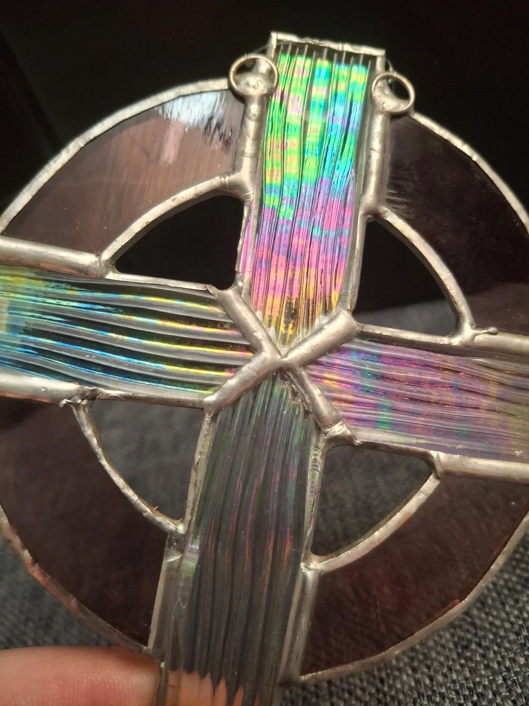 Stained Glass Celtic Cross Ornament image indicator(2)