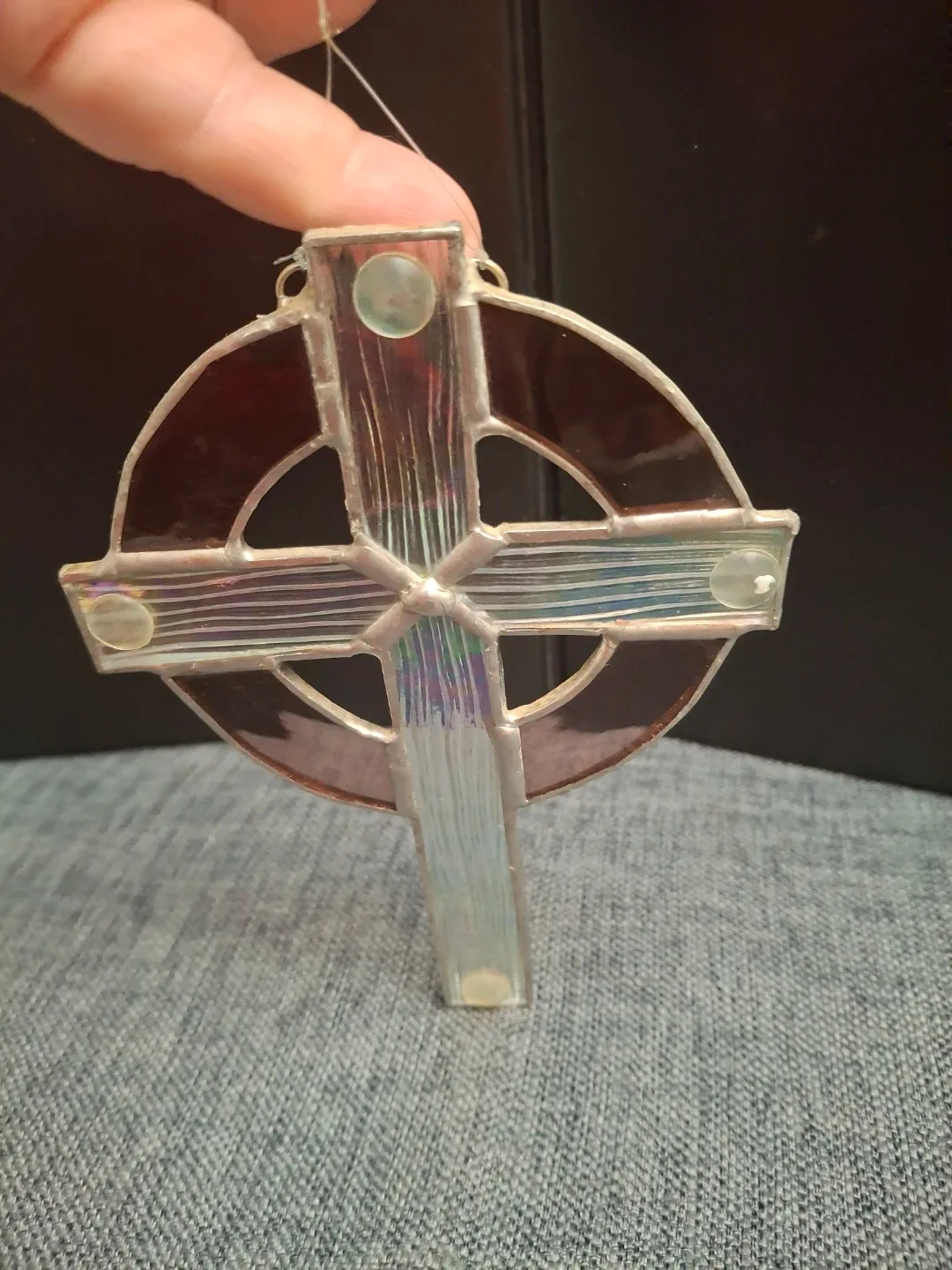 Stained Glass Celtic Cross Ornament image indicator(3)