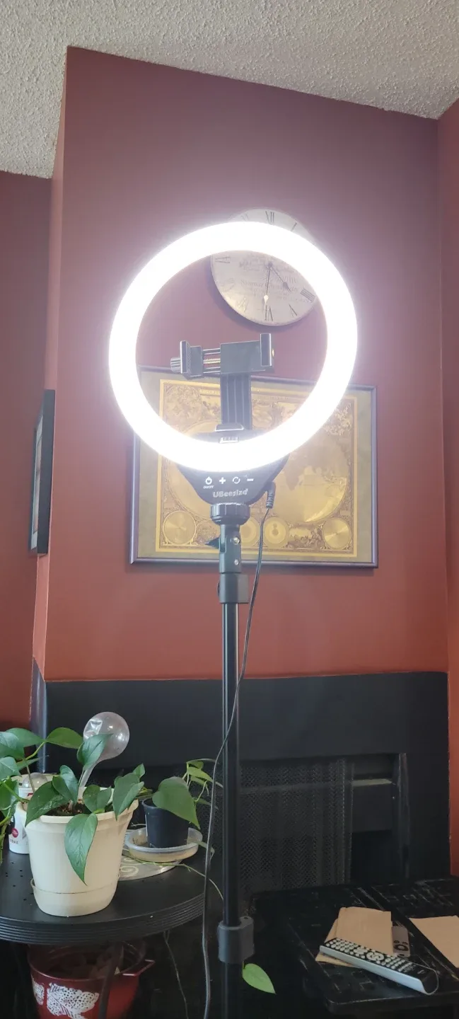 UBeesize Selfie Ring Light with Tripod Stand image indicator(4)