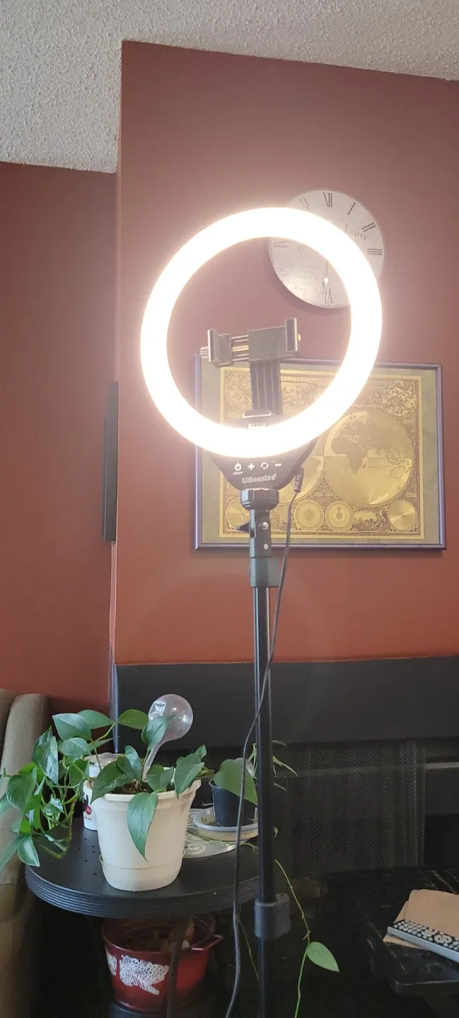 UBeesize Selfie Ring Light with Tripod Stand image indicator(5)