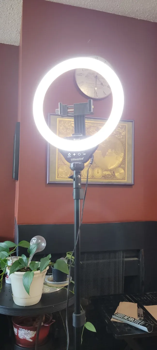 UBeesize Selfie Ring Light with Tripod Stand image indicator(6)