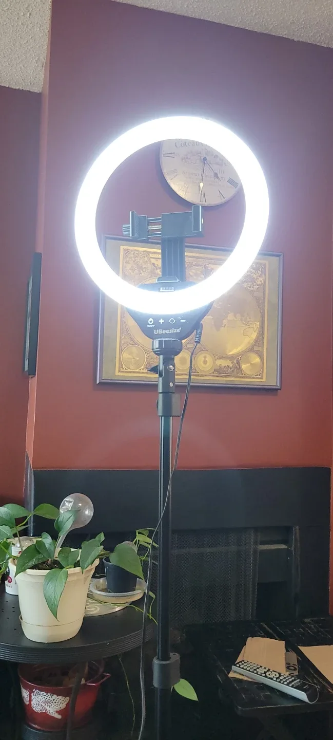 UBeesize Selfie Ring Light with Tripod Stand image indicator(7)
