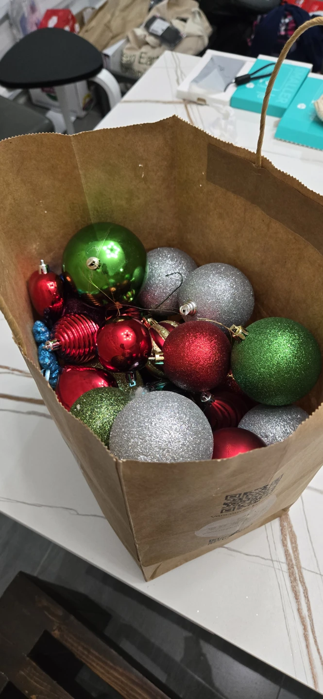Christmas Ornaments - Red, Green, Silver - photo 2