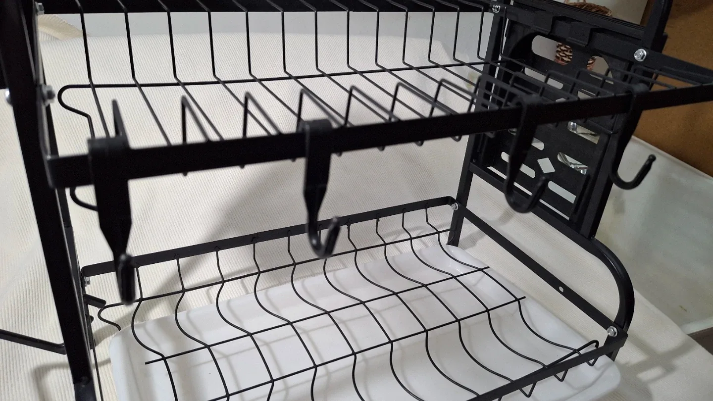 Black metal Dish Drying Rack image indicator(2)