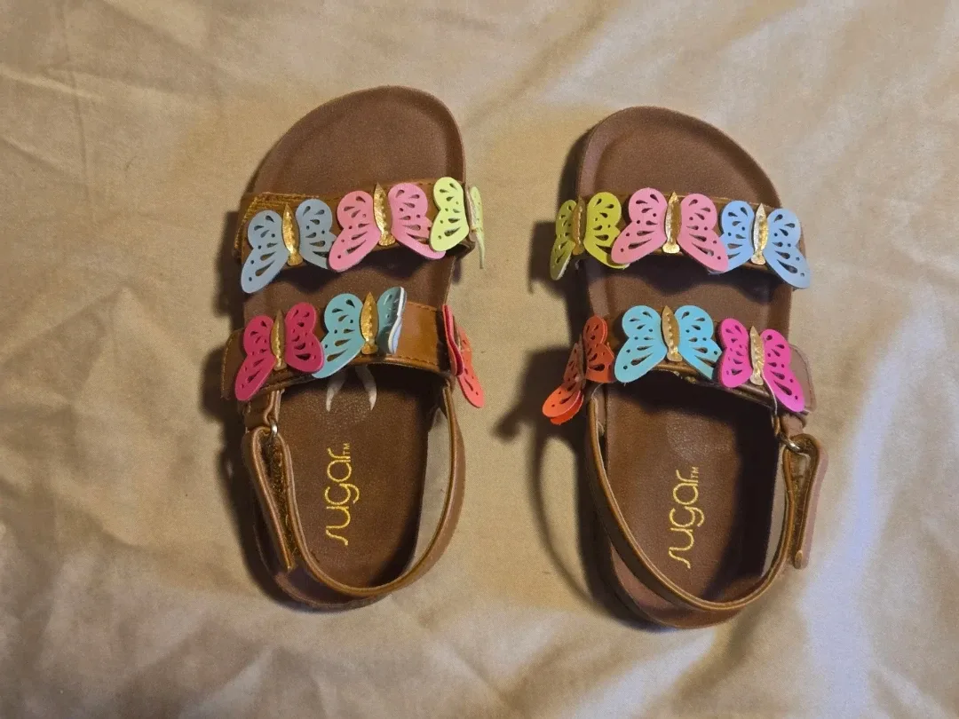 Sugar Sandals with Butterflies