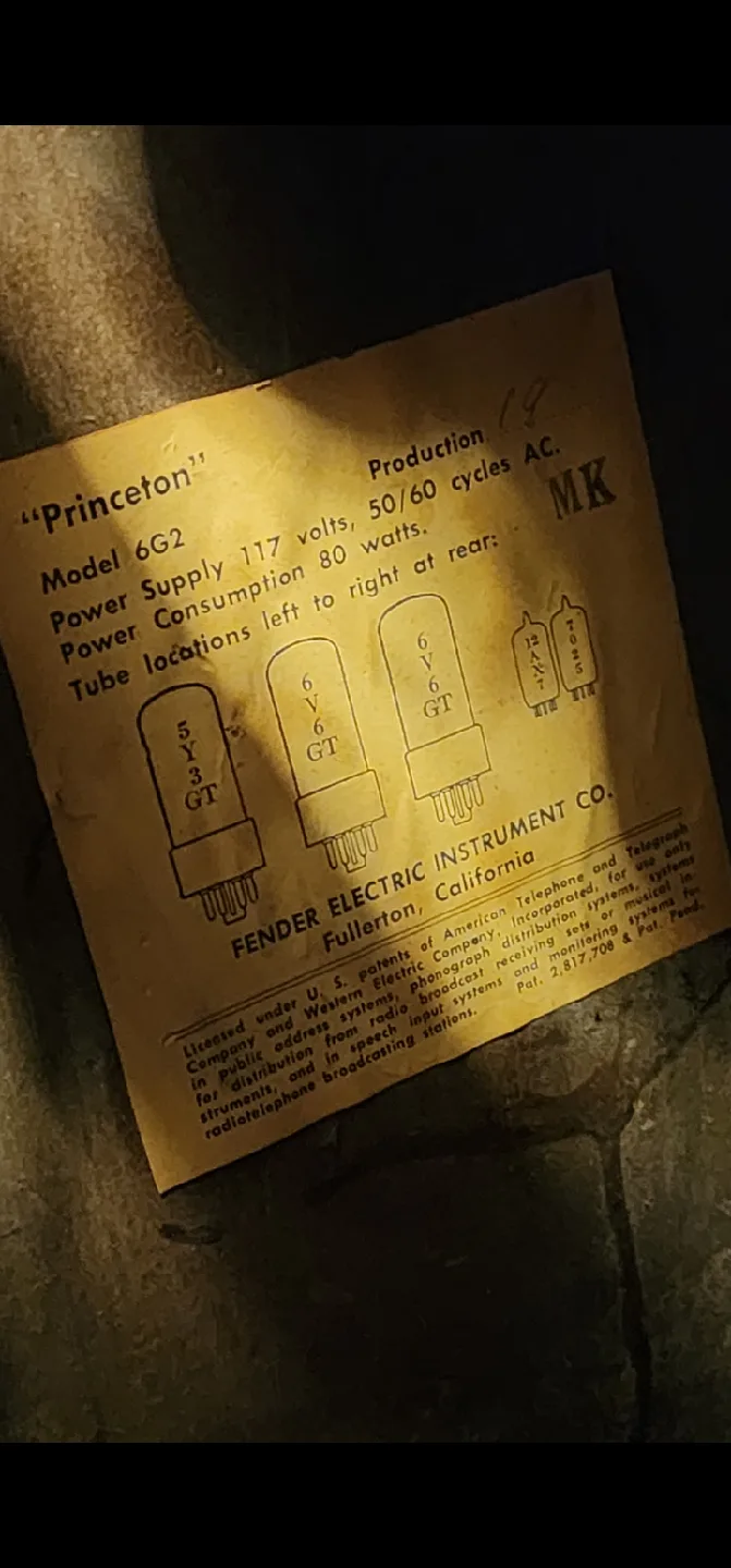 1963 Fender Princeton 6E2 "Transition Era" 12-Watt 1x10 Amp image indicator(5)