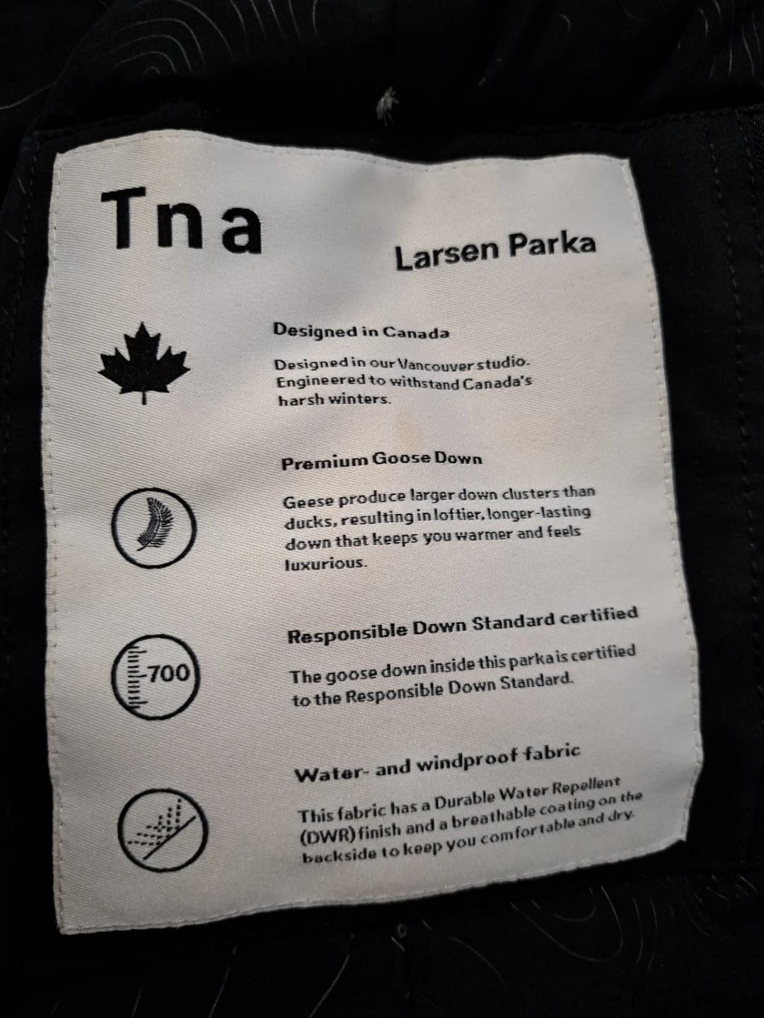 Aritzia TNA Bancroft Parka Womens (Large) - photo 4