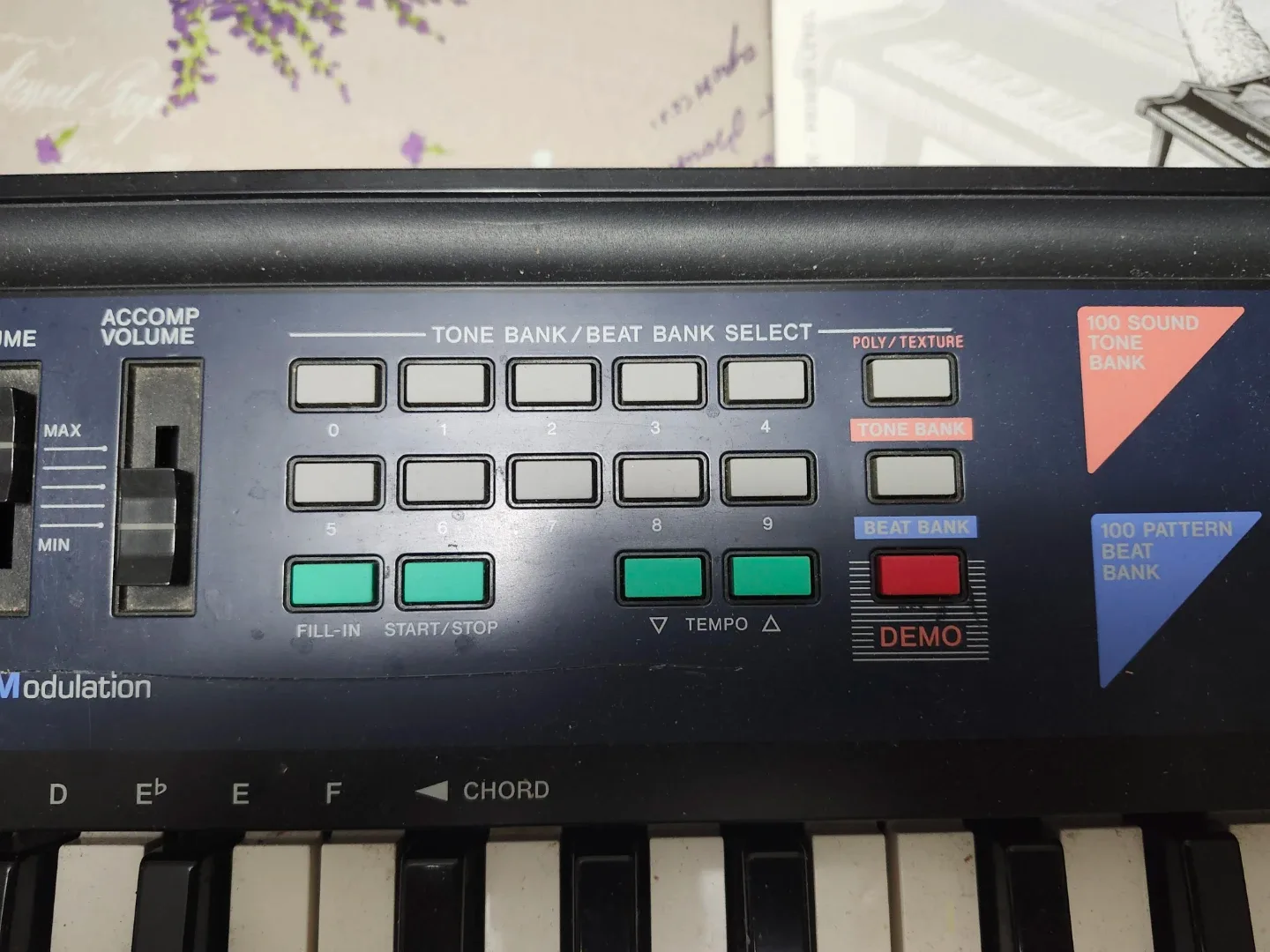 Casio CA-110 Keyboard image indicator(4)
