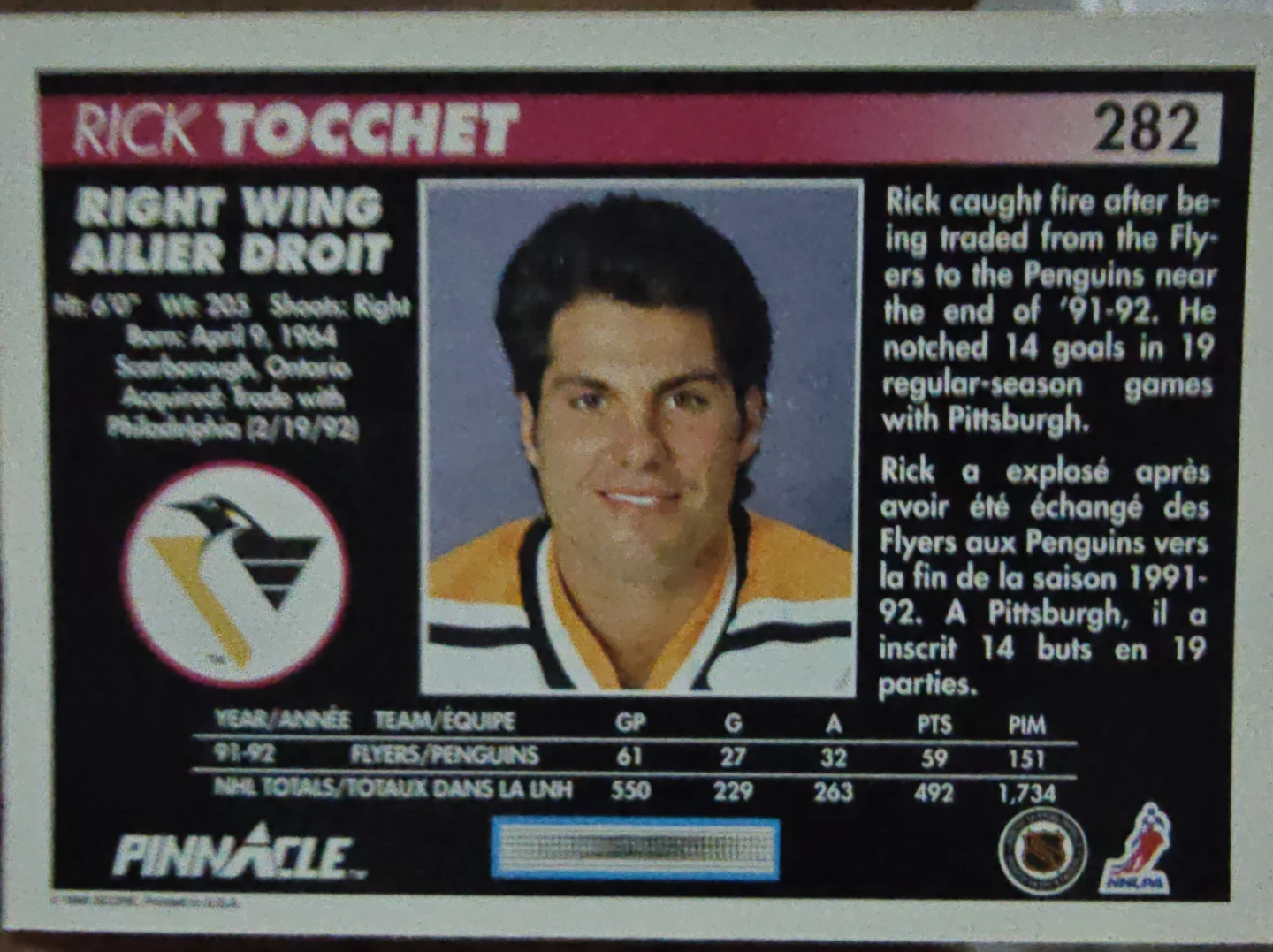 Pinnacle Hockey Cards - New Rookies