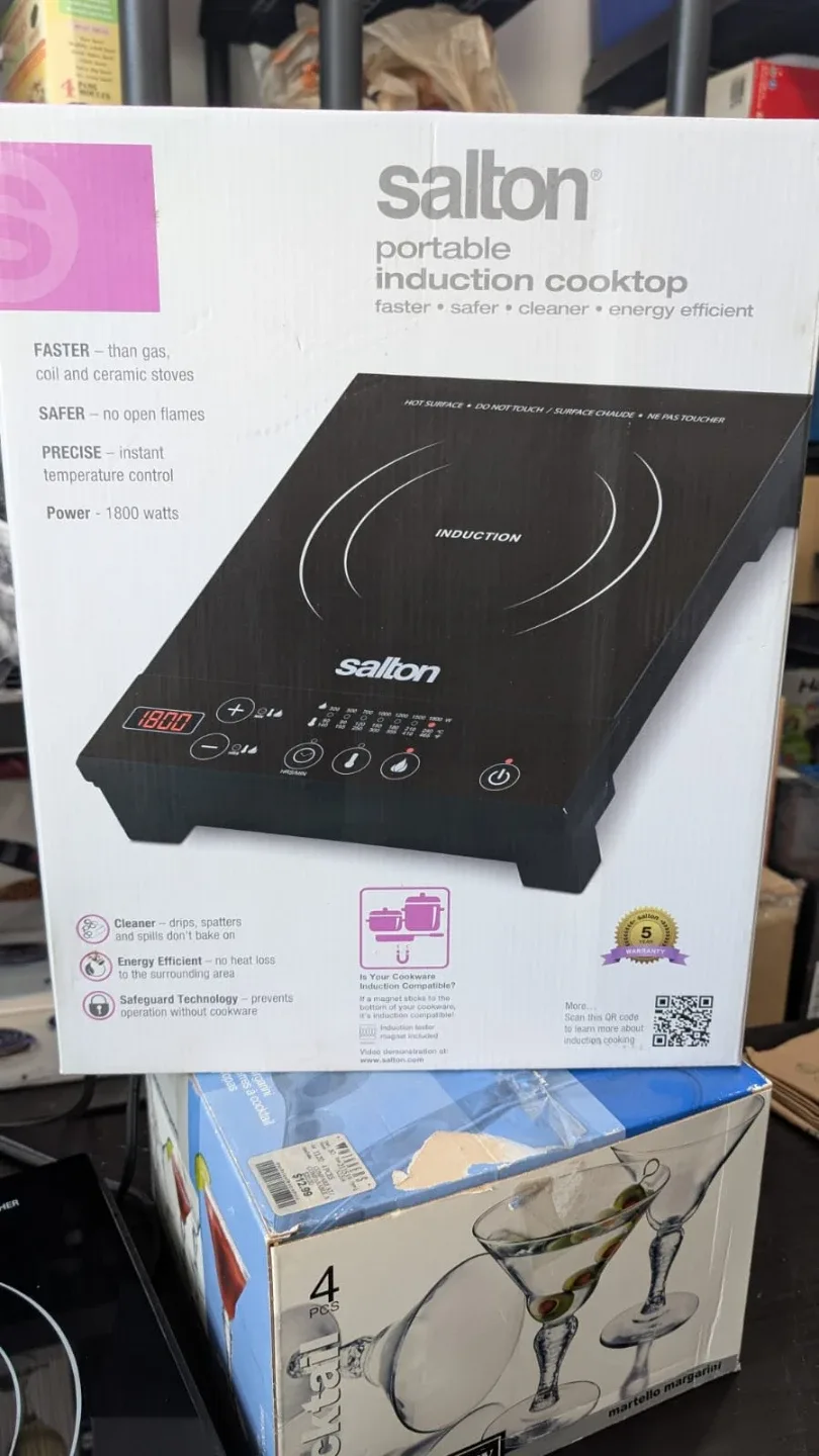 Salton Portable Induction Cooktop - New! image indicator(2)